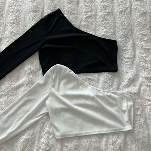 One-sided crop tops